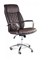 Офисное кресло руководителя BNB DionysusDesign хром Anyfix Экокожа Коричневый z117-2024