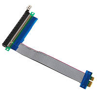 Райзер Riser PCI-E 1x - 16x переходник удлинитель подключение видеокарты без дополнительного питания