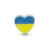 Серебряный шарм HitSilver «Любов до України» NB, код: 7620242