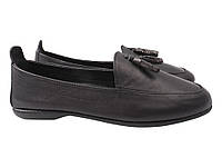 Туфлі жіночі з натуральної шкіри на низькому ходу Чорні Gossi 65-21DTC 37 NB, код: 7364853