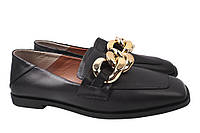 Туфлі жіночі з натуральної шкіри на низькому ходу Чорні Tucino 557-21DTC 37 NB, код: 7365904