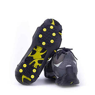 Протектори для взуття антиковзні Льодоступи 10 шипів кішки Solve Жовті 1200101 розмір 47-48 (XL) z117-2024
