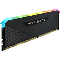 Модуль памяти для компьютера DDR4 16GB 3200 MHz Vengeance RGB RS Black Corsair CMG16GX4M1E3200C16 n