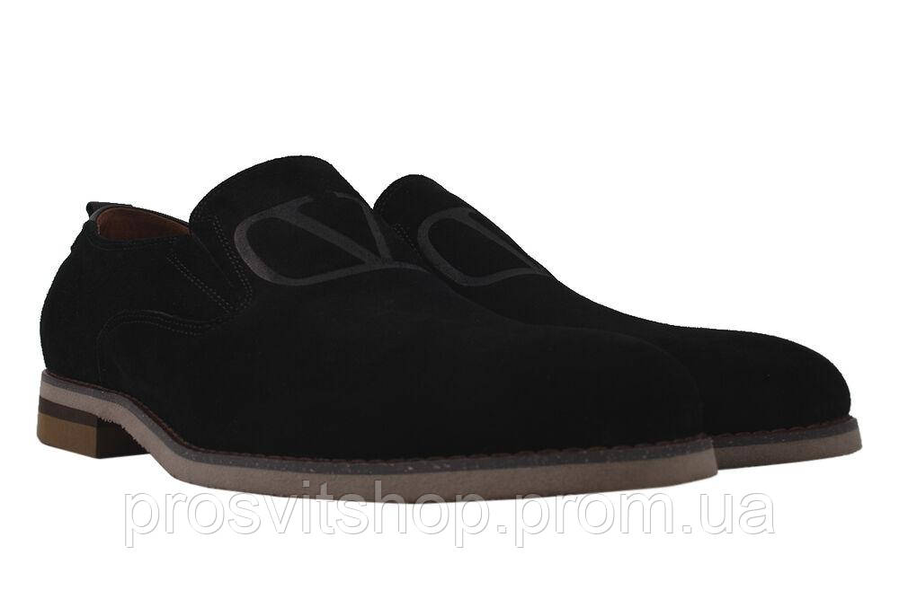 Туфлі класика чоловічі Antoni Bianchi Натуральна замша колір Чорний 6-20DT 40 PI, код: 7362993