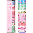 Скотч декоративний Фламінго 1,5смх3м набір із 10 штук арт.110363, фото 2