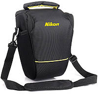 Сумка для фотоаппарата Nikon D противоударный чехол Никон Черный желтый (IBF061BY) PI, код: 6620204