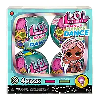 Набор из 4 шаров ЛОЛ Dance Танцовщицы LOL Surprise Игровой с куклой Dolls Данс 117896 422846 Original