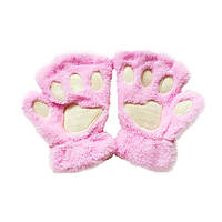Перчатки без пальцев митенки кошачьи лапки нежно-розовые (22917) Bioworld TR, код: 8293778