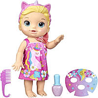Кукла Baby Alive Glam Spa Baby Doll Blonde Hair Единорог Блонди Беби Алив F3564 Hasbro Original