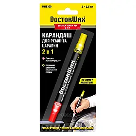 Олівець для реставрації лакофарбового покриття Doctor Wax 2 в 1 безбарвний глянцевий (DW8300)