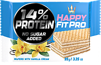 Ванільні вафлі з протеїном без цукру, 95г Happy Fit Protein