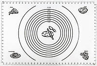 Силиконовый коврик 60х40 см со стекловолокном для выпечки SNS 6598 ET, код: 8248041