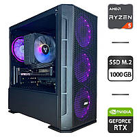 Ігровий ПК 2E Gaming Calleo GB700 Tower NEW / AMD Ryzen 5 7500F NEW (6 (12) ядра по 3.7 - 5.0 GHz) / 32 GB