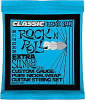 Струны для электрогитары Ernie Ball 2255 Classic Pure Nickel Extra Slinky 8 38 US, код: 6555378