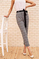 Женские укороченные брюки в клетку Серый 172R9313-1 Ager 44 US, код: 8229701