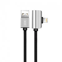 Кабель USB XO NB46 2в1 + переходник USB - Lightning + Lightning Audio 1m (silver) US, код: 8328001