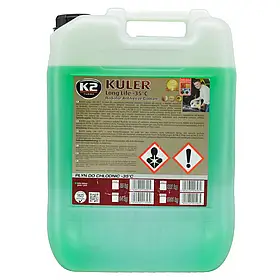 Рідина охолоджуюча K2 Kuler Long Life -35 °C G11 зелена 20 кг (W406Z)