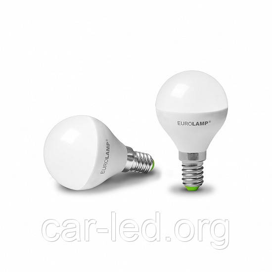 EUROLAMP LED Лампа ЕКО G45 5W(500Lm) E14 3000K (матова)