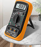 Мультиметр з термопарою ANENG AN8205C, батарейка, помаранчевий, фото 3