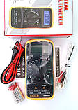 Мультиметр з термопарою ANENG AN8205C, батарейка, помаранчевий, фото 10