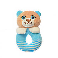 Погремушки для новорожденных Limo Toy A8173 мягконабивная 14 см Голубой Мишка FG, код: 8289286