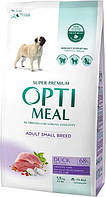 Сухой корм Optimeal для взрослых собак малых пород со вкусом утки 1,5 кг