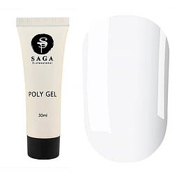 Полігель SAGA professional POLYGEL 02 (білий), 30 мл