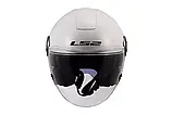 Мотошолом LS2 OF620 Classy White, фото 3