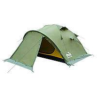 Экспедиционная палатка двухместная Tramp Mountain 2 V2 Зеленая 300 х 220 х 120 см BK, код: 6741471