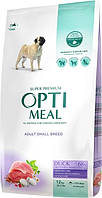 Сухой корм Optimeal для взрослых собак малых пород со вкусом утки 12 кг