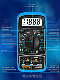 Мультиметр з термопарою ANENG AN8205C, батарейка, синій, фото 5