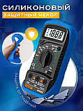 Мультиметр з термопарою ANENG AN8205C, батарейка, синій, фото 4