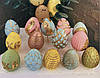 Ексклюзив! Авторский силіконовий молд для шоколаду та ін "ЗД яйця з декором по 4 см", фото 5