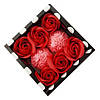 Подарункове мило-троянда. Набір 6 + 2. Квадратна упаковка. HC-893 Колір рожевий, фото 3