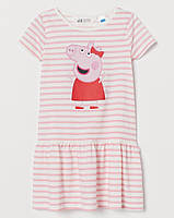 Детское платье для девочки Peppa Pig H&M 6-8 лет - р.122-128 /37912/