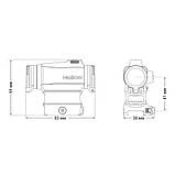 Коліматорний приціл для військових та мисливців HOLOSUN HE515CM-GR приціл на планку пикатини,вивер, фото 8