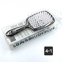 Расческа для волос SUPERBRUSH перламутр, массажная щетка для головы