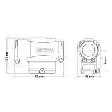 Коліматорний приціл для військових та мисливців HOLOSUN HE530C-GR приціл на планку пикатини,вивер, фото 6