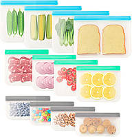 Багаторазові пакети для зберігання харчових продуктів LeMuna на 12 упаковок