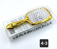 Расческа для волос SUPERBRUSH перламутр, массажная щетка для головы