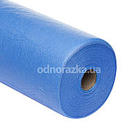 Одноразове простирадло в рулоні, спанбонд, 0.6х500м (23г/м2), ПРЕМІУМ, блакитне