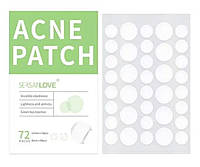 Патчі від прищів пластир Sersanlove Acne Patch зелений чай