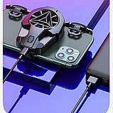 Комплект Xibier Z02 ігрові тригери та кулер охолодження телефона з вбудованою АКБ Android iOS 400 мАг, фото 8