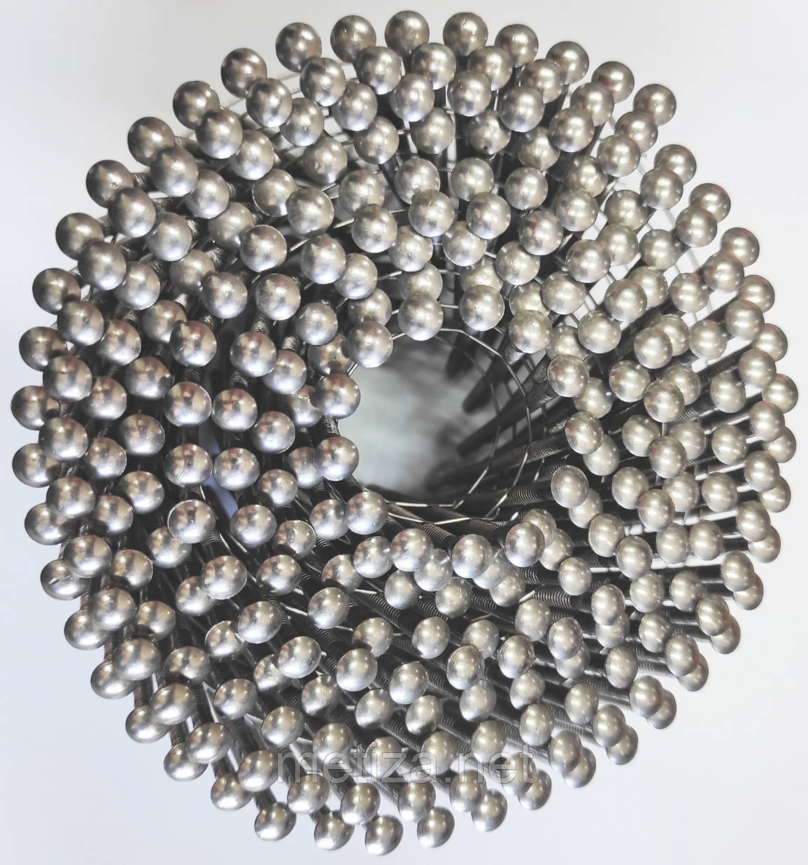 Цвяхи рифлені кільцеві в бобіні з круглою головкою нержавіюча сталь 2,8 х 62