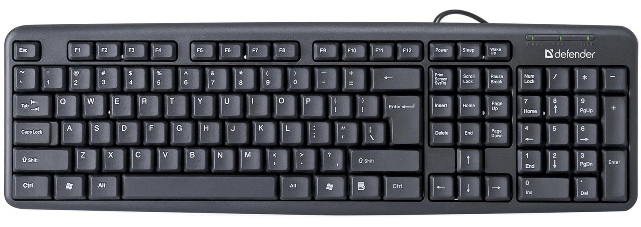 Клавіатура Defender (45529) Element HB-520 USB UKR black