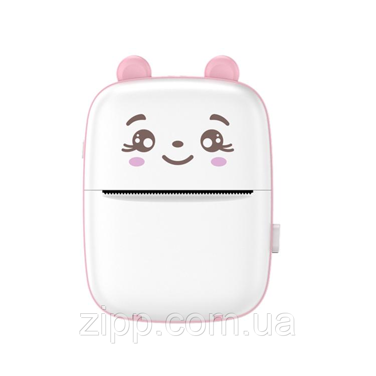 Міні-принтер портативний Mini Thermal Printer PINK