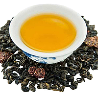 Зеленый Ароматизированный чай Земляника со сливками №412 50 г