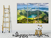 Картина на холсте для дома в деревянной рамке готовая " Природа" HD-печать 90, 60, 3