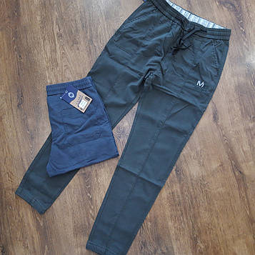 Чоловічі джинсові джоггери "СЛАВА" 4 кишені Батали Art: 1404-2 Опт(упаковками по 12 шт.)