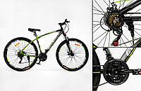 Велосипед Спортивний CORSO 29" дюймів рама алюмінієва 19'', обладнання Shimano ОРИГІНАЛ, 21 швидкість,